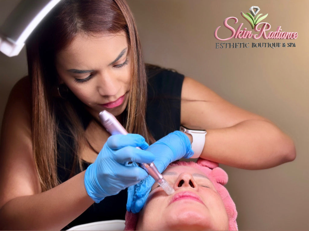 Microneedling facial